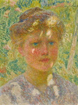 Young girl with blonde hair - Émile Claus — artwork view