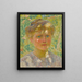 Young girl with blonde hair - Émile Claus — framed artwork on a wall