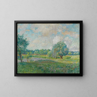 The Willow - Émile Claus — framed artwork on a wall