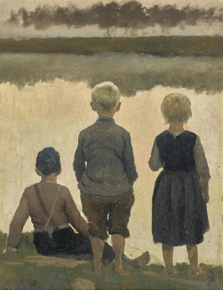 Study for Le bateau qui passe - Émile Claus — artwork view