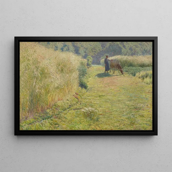 Summer Painting - Émile Claus — framed artwork on a wall