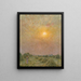 Sunset Scene - Émile Claus — framed artwork on a wall