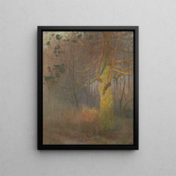 Tree in the Sun - Émile Claus — framed artwork on a wall