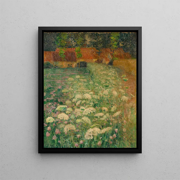 Fleurs de carottes Carottes sauvages - Émile Claus — framed artwork on a wall