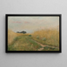 Summer Landscape Painting Wheat Field - Émile Claus — framed artwork on a wall