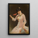 Portrait of a Young Woman in a Pink Dress - Émile Eisman-Semenowsky — framed artwork on a wall