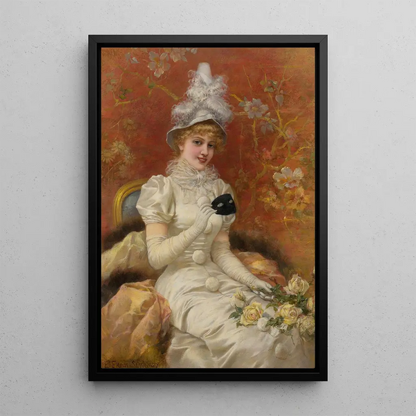 Beauty Unmasked - Émile Eisman-Semenowsky — framed artwork on a wall