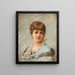 Portrait of a lady - Émile Eisman-Semenowsky — framed artwork on a wall
