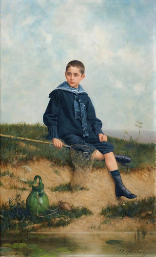The Little Fisherman - Émile Eisman-Semenowsky — artwork view