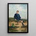 The Little Fisherman - Émile Eisman-Semenowsky — framed artwork on a wall