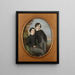 Portrait painting of J. McNeill Whistler and his brother William Dr. William Whistler - Émile François Dessain — framed artwork on a wall