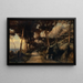 Landscape Painting of Capri called the Tibère Road - Émile François David — framed artwork on a wall