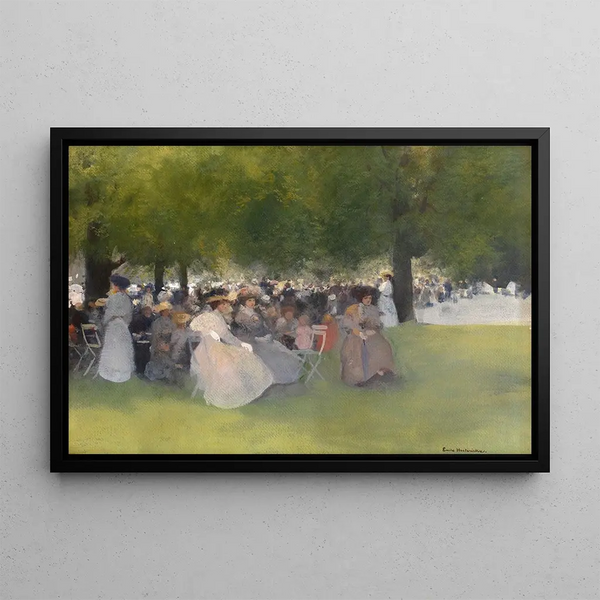 Feast at Ter Kameren - Émile Hoeterickx — framed artwork on a wall