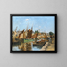 Boats at the Port - Émile Louis Vernier — framed artwork on a wall