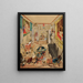 Self-portrait in the artist's studio - Émile Masson — framed artwork on a wall