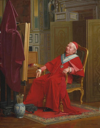 a cardinal painting - Émile Meyer — artwork view