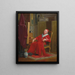 a cardinal painting - Émile Meyer — framed artwork on a wall