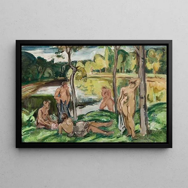 Bathers on the Rance - Émile Othon Friesz — framed artwork on a wall