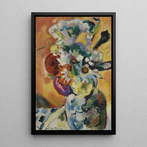 Bouquet de fleurs - Émile Othon Friesz — framed artwork on a wall