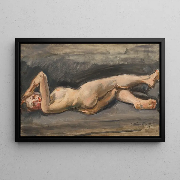 Femme Allongée - Émile Othon Friesz — framed artwork on a wall
