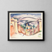 L'entrée de Cassis, also called the Cloître de Cassis - Émile Othon Friesz — framed artwork on a wall