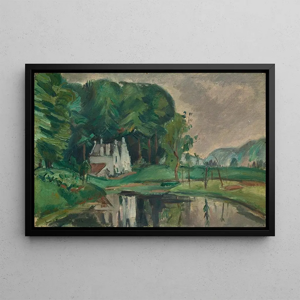 La Maison Espagnole Tervueren - Émile Othon Friesz — framed artwork on a wall