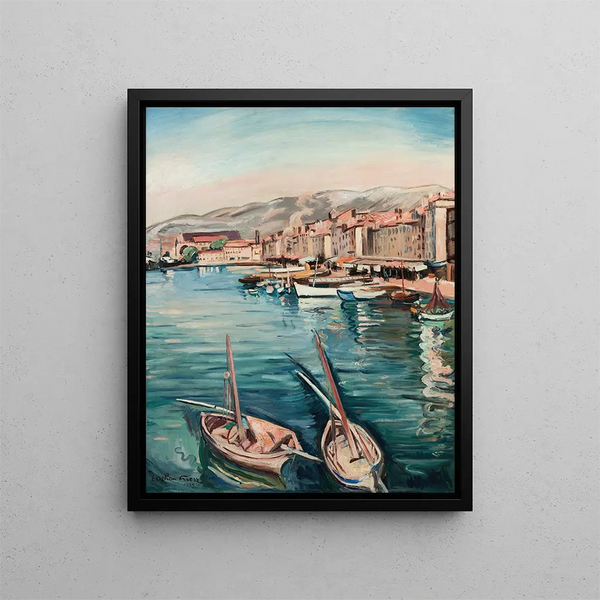 Le port de Toulon - Émile Othon Friesz — framed artwork on a wall
