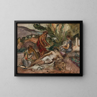 Les Baigneuses - Émile Othon Friesz — framed artwork on a wall