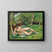 Nude reclining in a landscape - Émile Othon Friesz — framed artwork on a wall