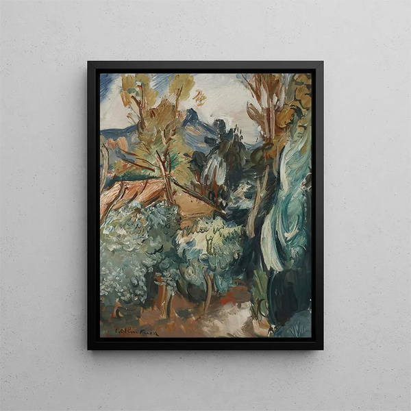 Landscape in Provence - Émile Othon Friesz — framed artwork on a wall