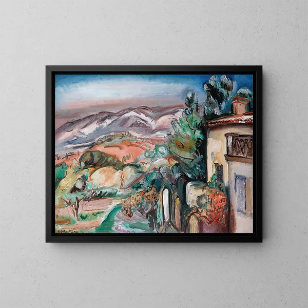 Landscape of Toulon - Émile Othon Friesz — framed artwork on a wall