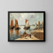 Normandy Port Painting - Émile Othon Friesz — framed artwork on a wall