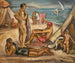 Scene animated: Bathers with kite - Émile Othon Friesz — artwork view