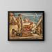 Scene animated: Bathers with kite - Émile Othon Friesz — framed artwork on a wall