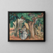 La Dame sur la terrasse - Émile Othon Friesz — framed artwork on a wall