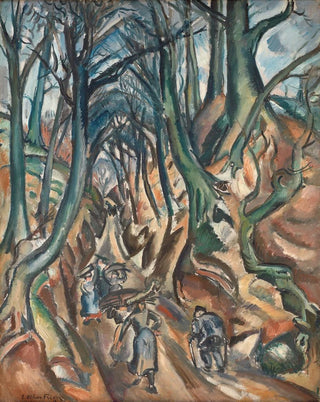 La route en contrebas en hiver - Émile Othon Friesz — artwork view