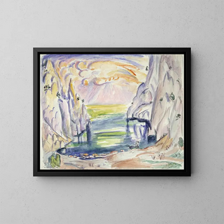 Vigne près de Vaux Cassis - Émile Othon Friesz — framed artwork on a wall