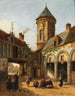 the Old Castle of Cardinal de Granvelle 1517-1586 in Brussels - Émile Pierre Joseph de Cauwer — artwork view