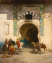 Departure for Falcon Hunting - Émile Regnault de Maulmain — artwork view