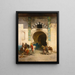 Departure for Falcon Hunting - Émile Regnault de Maulmain — framed artwork on a wall