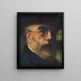 Self-portrait painting - Émile Renard — framed artwork on a wall
