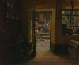 Flemish Interior Painting - Émile Renard — artwork view