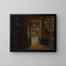 Flemish Interior Painting - Émile Renard — framed artwork on a wall