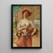 with Roses - Émile Vernon — framed artwork on a wall