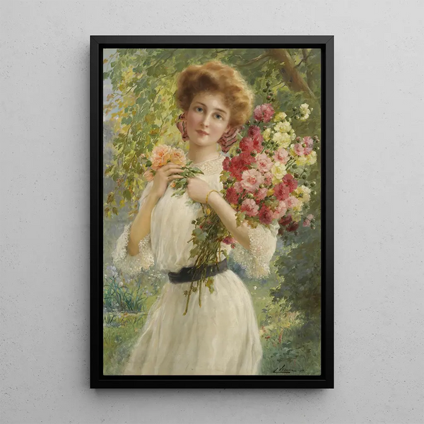 Summer Beauty - Émile Vernon — framed artwork on a wall