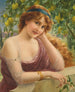 Girl with Lemon Tree - Émile Vernon — artwork view