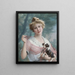 The mischievous puppy - Émile Vernon — framed artwork on a wall