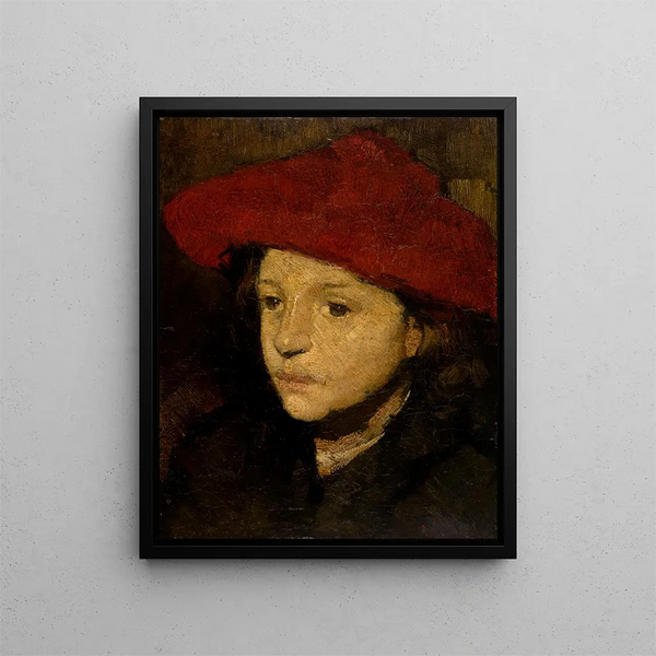 Boy - Émile Vloors — framed artwork on a wall