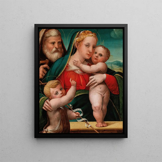 La Sainte Famille - École émilienne — framed artwork on a wall