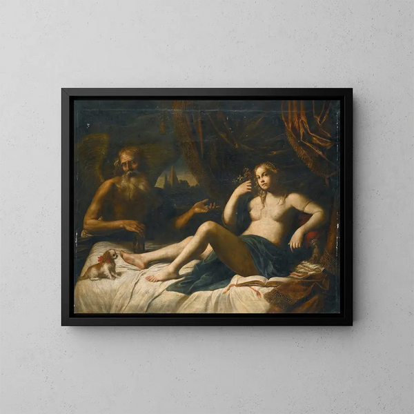 The Time Revealing the Truth - Émilienne School — framed artwork on a wall